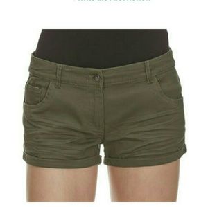 Army green shorts